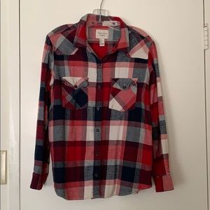Forever 21 Plaid Button-Down